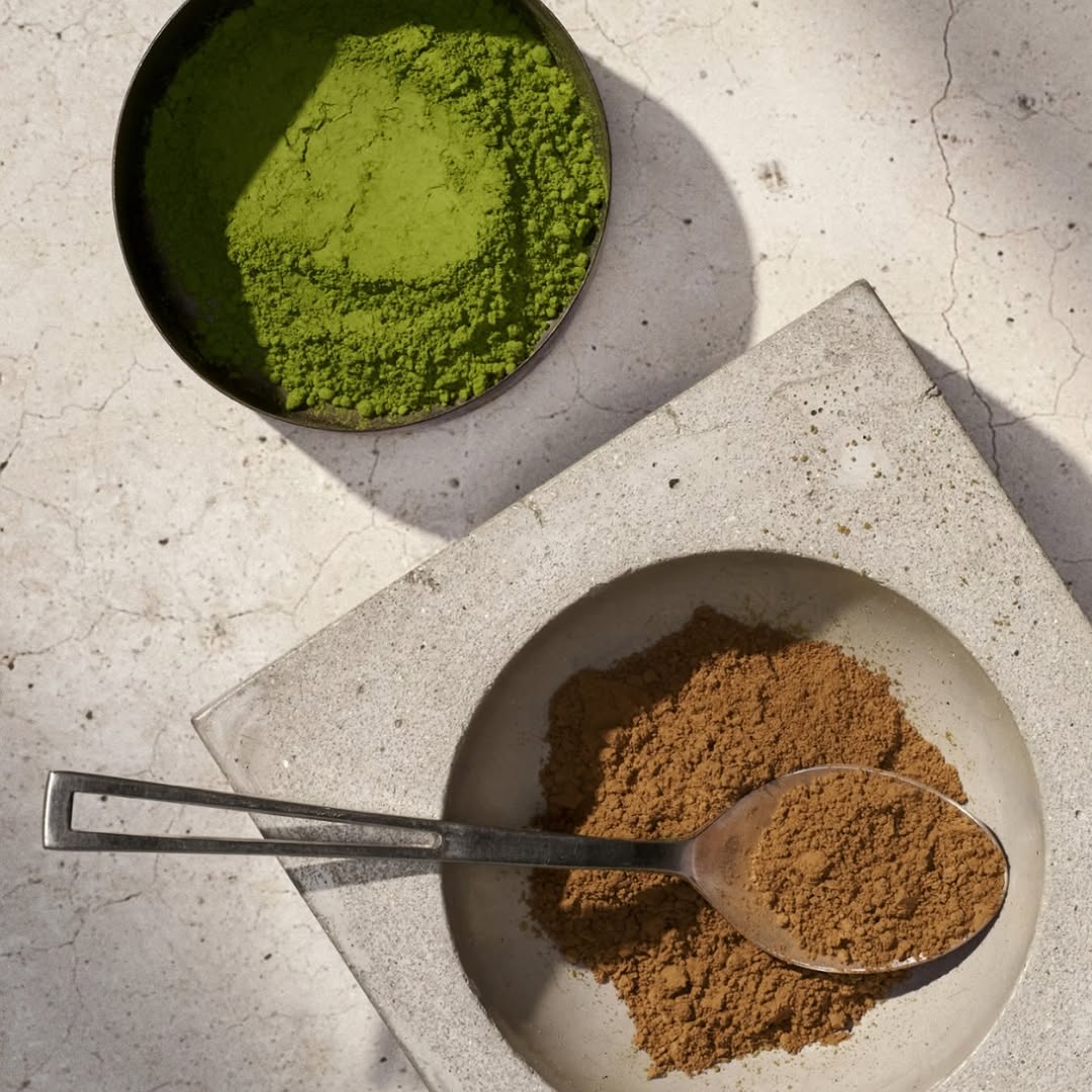 Matcha and hōjicha teas prepared for a quiet seasonal ritual