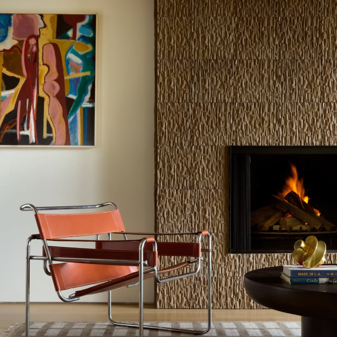 Stan Bitters tile with deep relief textures inspired by the rugged California landscape